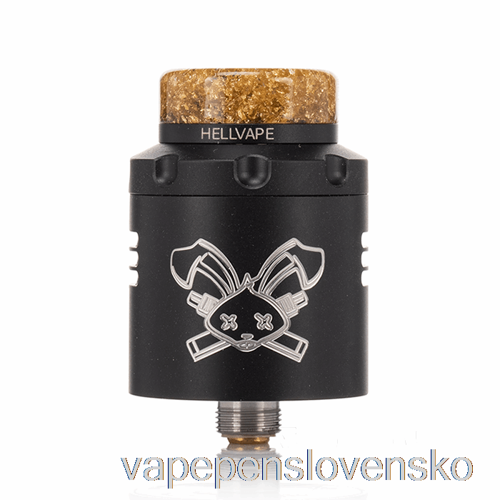 Hellvape Dead Rabbit V3 24mm Rda Matné čierne (biele Logo) Vape Pero